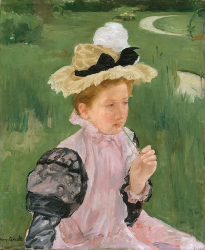 Portrait of a Young Girl by Mary Cassatt